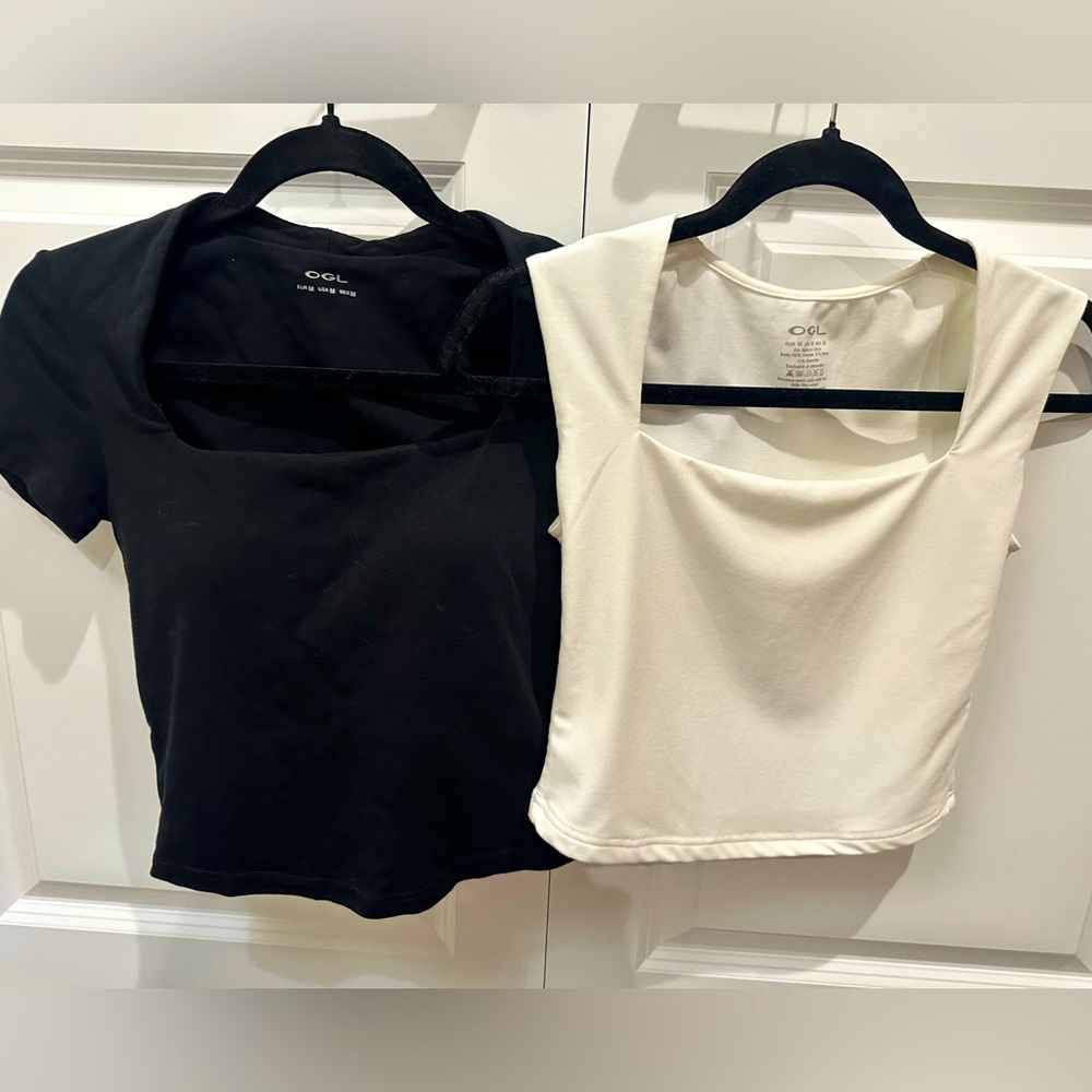 OGL bundle of 2 Black & White Tops